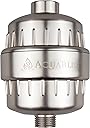 AquaBliss High Output Revitalizing Shower Filter - Reduces Dry Itchy Skin, Dandruff, Eczema, and Dramatically Improves The Condition of Your Skin, Hair and Nails - Brushed Nickel (SF100-BN)