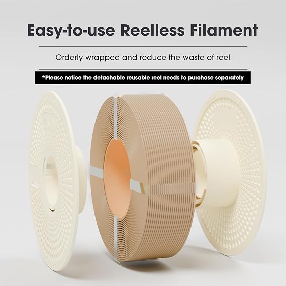 eSUN PLA+ Refilament 1.75mm, 3D Printer Refill PLA Plus, Dimensional Accuracy +/- 0.03mm, 1KG Spoolless 3D Printing Filament for 3D Printers, Black