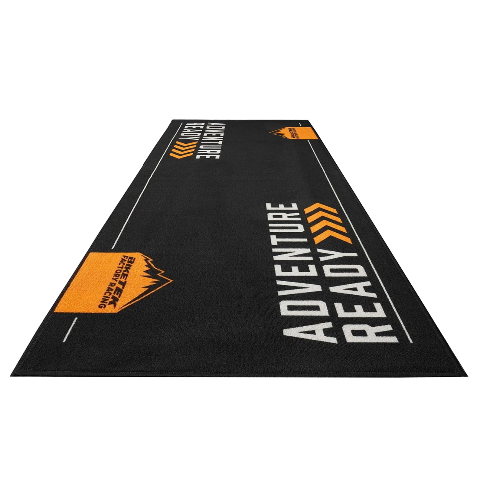 BIKETEK Tapis environnemental Garage Mat Adventure Ready Orange Noir Moto Neuf