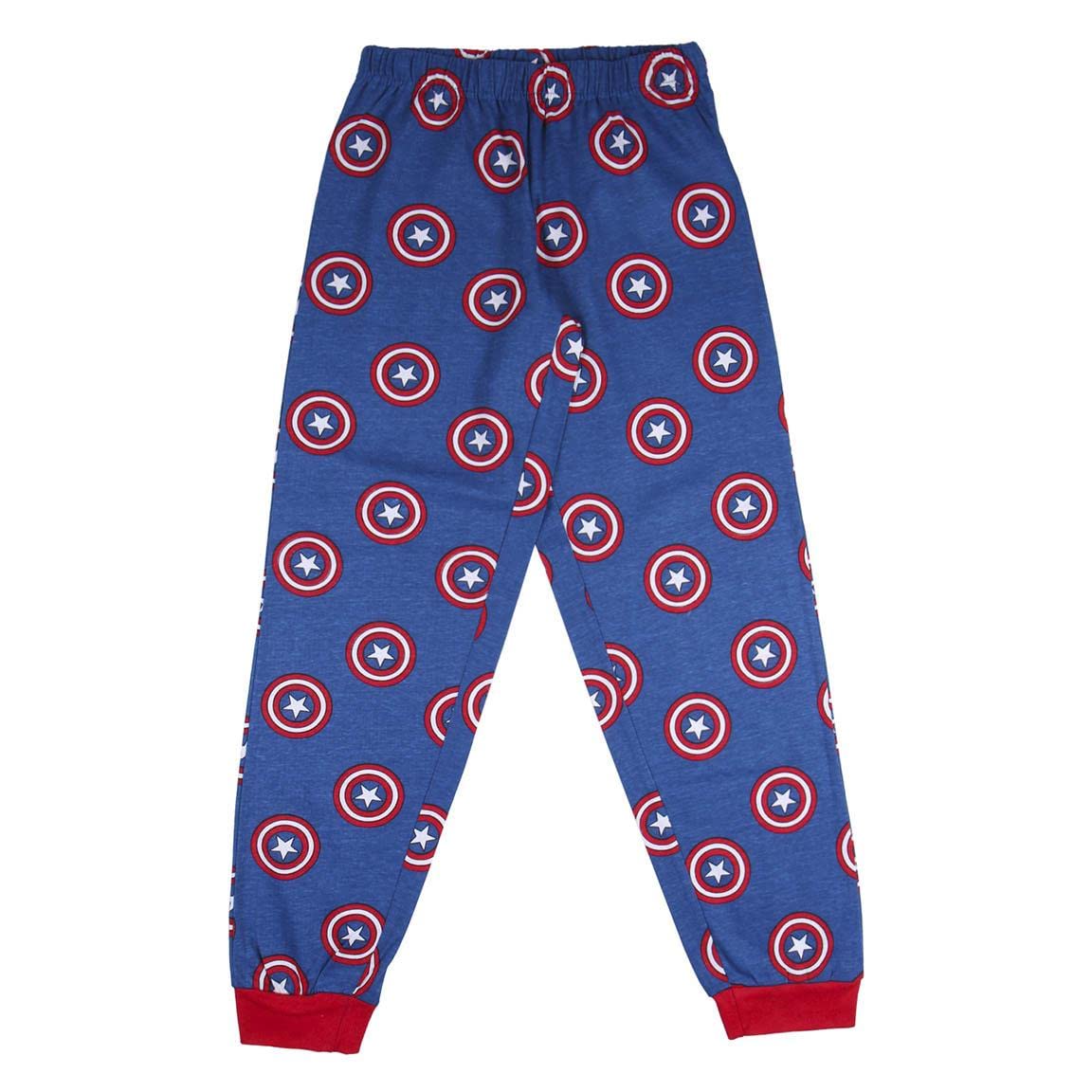 PIJAMAS Y BATAS PIJAMA LARGO AVENGERS CAPITAN AMERICA ROJO