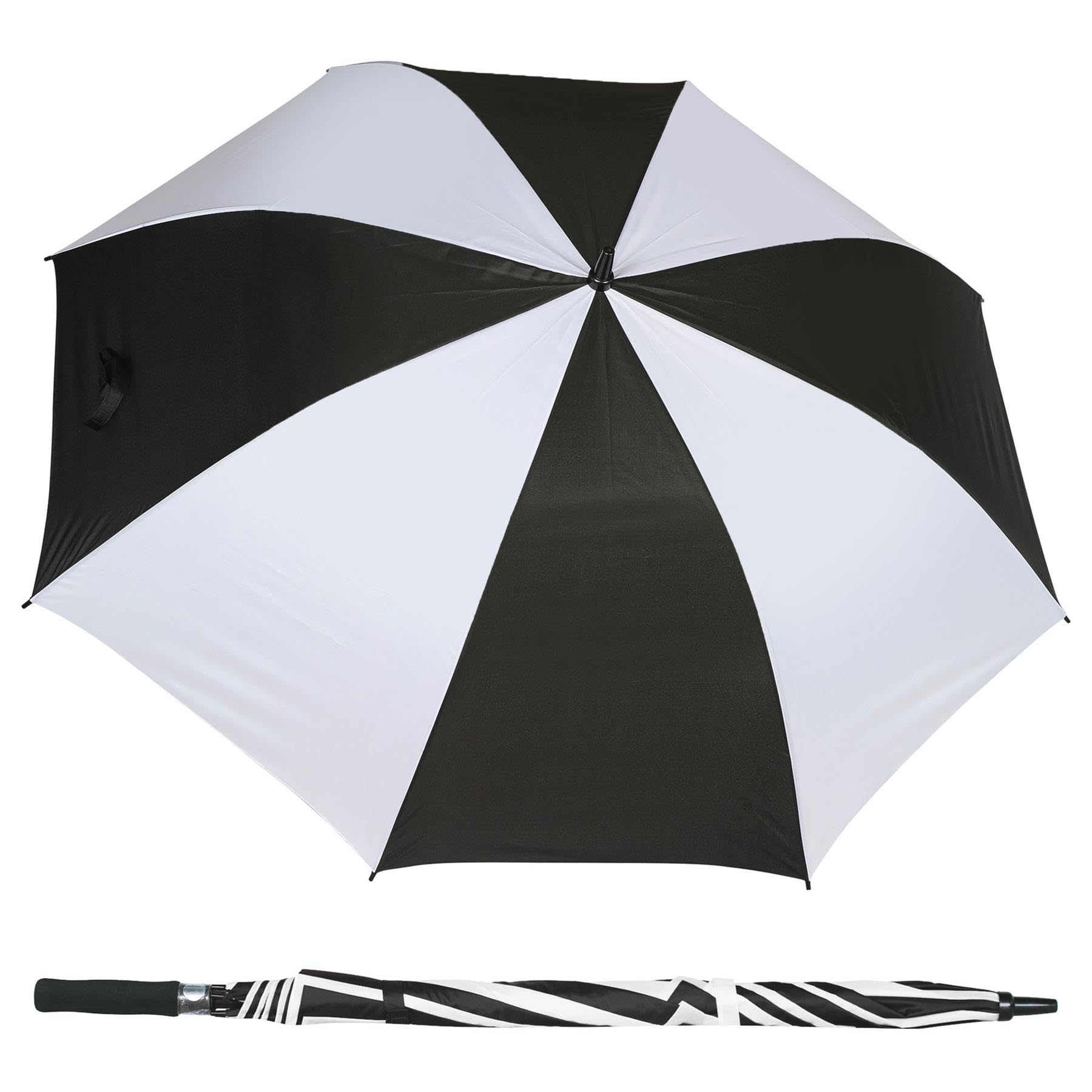 A2Z Stick Umbrella Unisex Walking Brolly Windproof Auto Open Stick Waterproof Windproof Large Canopy Fiberglass Shaft Easy Grip EVA Handle for Men and Women