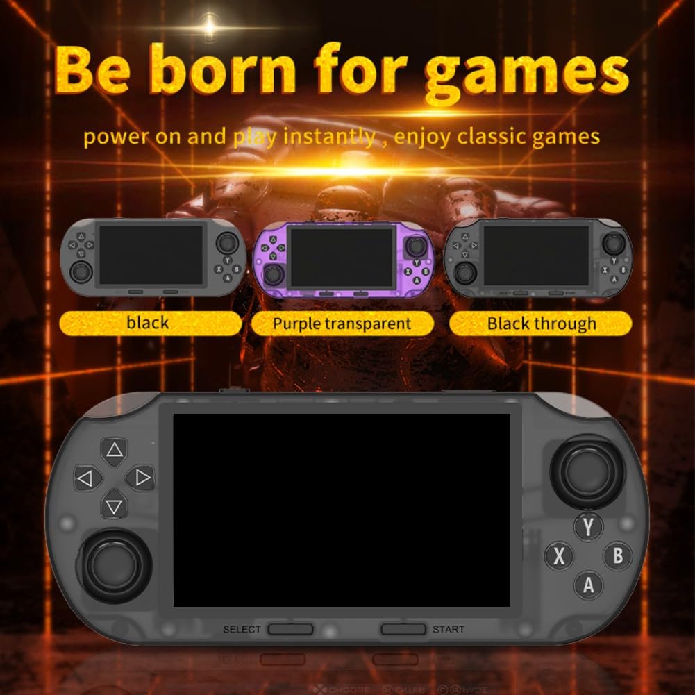 Console di gioco portatile retrò con schermo IPS da 4,5 pollici, 20000 giochi classici, batteria da 3000 mAh, scheda TF da 64 GB, dispositivo di gioco tascabile portatile per bambini e adulti