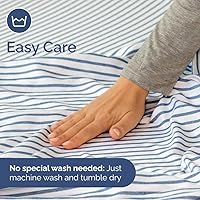 Vista 15 de King Fitted Bed Sheet - Bottom Single Fitted Sheet Only - Ultra-Soft Hotel Luxury Bedding w/ 8-16 Inch Deep Pockets - Breathable, Cooling & Wrinkle