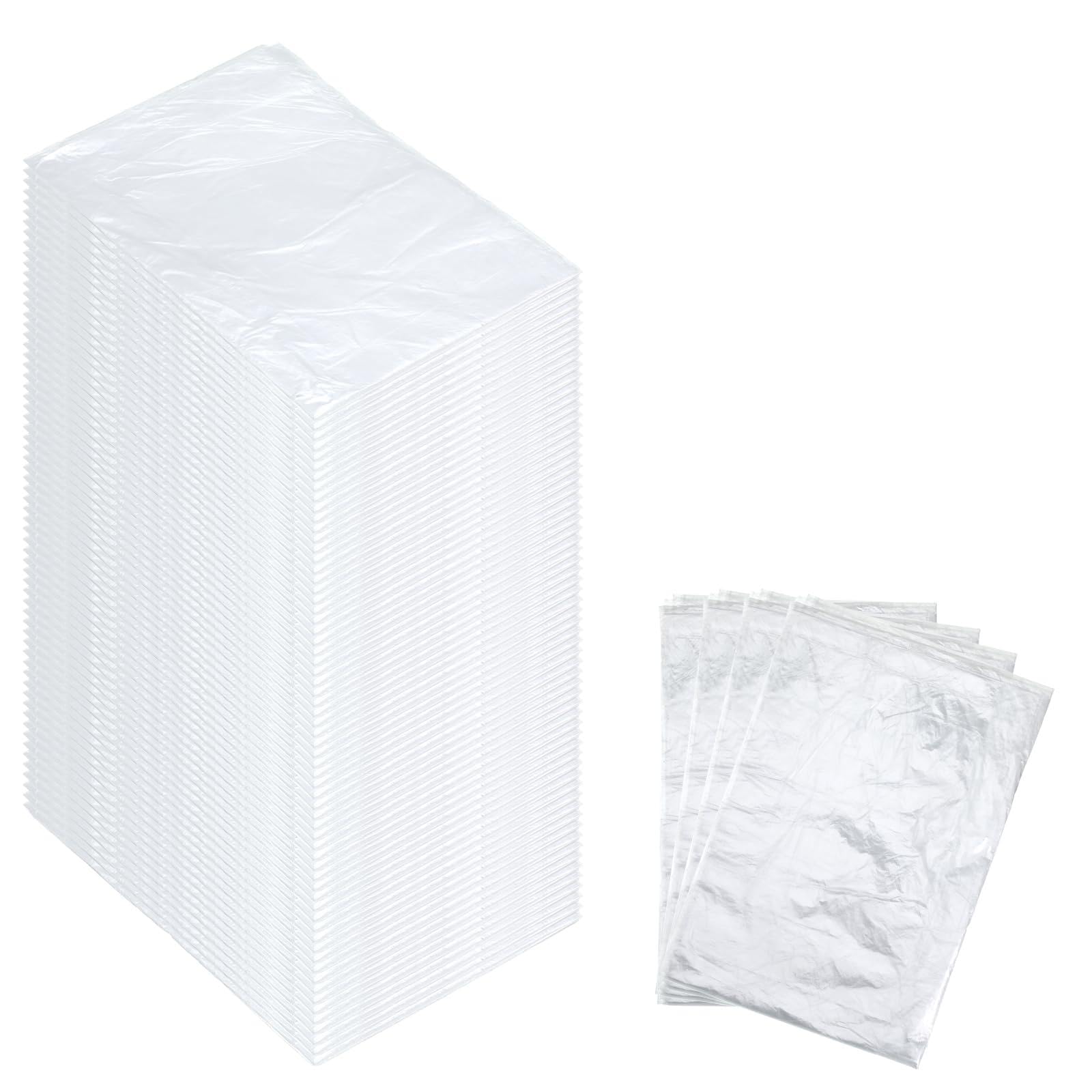 Photo 1 of Yuanan 200 Pack Disposable Plastic Sheeting for Body Wrap, 86 X 47 Inch Sauna Bag Liners Clear Plastic Body Wrap Tear-Resistant for Home Bathtub, Beauty Salon Spa Therapy Accessories