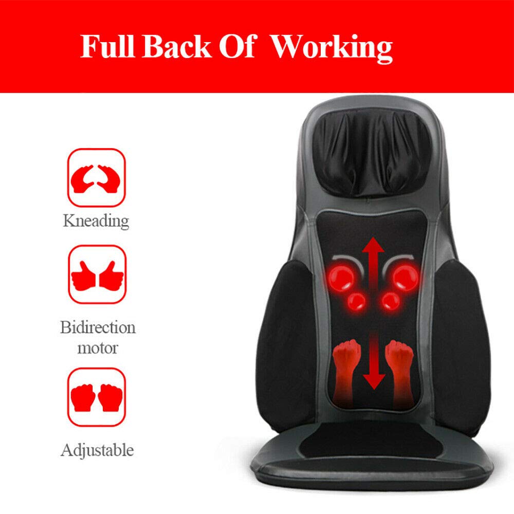 Cojín de masaje Shiatsu (70 W, 60 x 71 cm), color negro