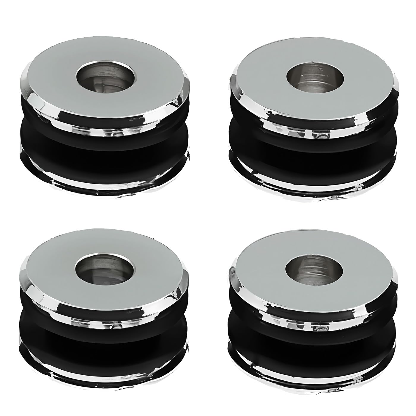 Kit hardware cromato per aggancio staccabile Harley Sissy Bars Boccole di aggancio adatto per modelli Harley 2003-2025 Flstc dotati di kit borsa laterale a sgancio rapido P/N 90200641a e accessori
