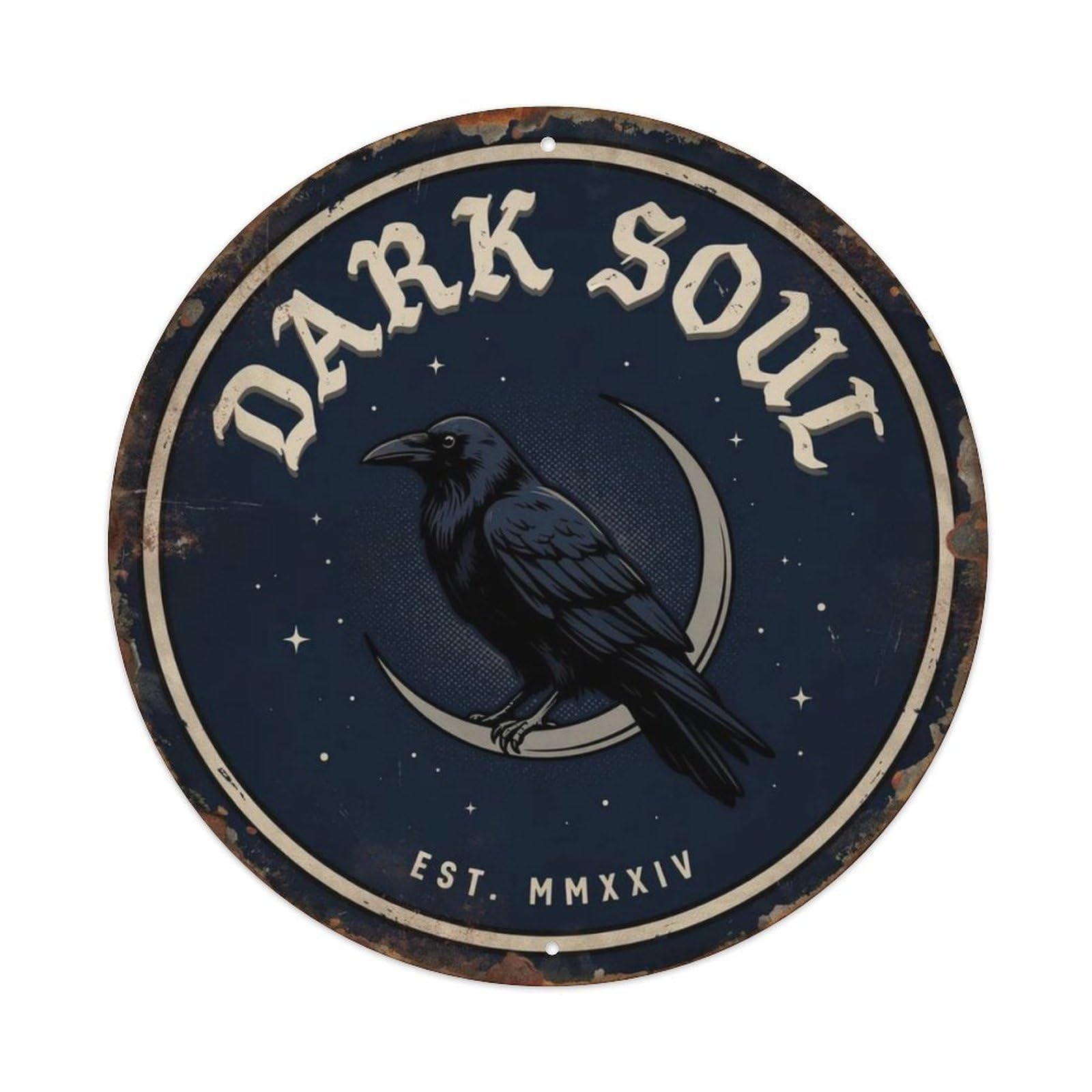 Dark Soul Gothic Metal Tin Sign Plaque
