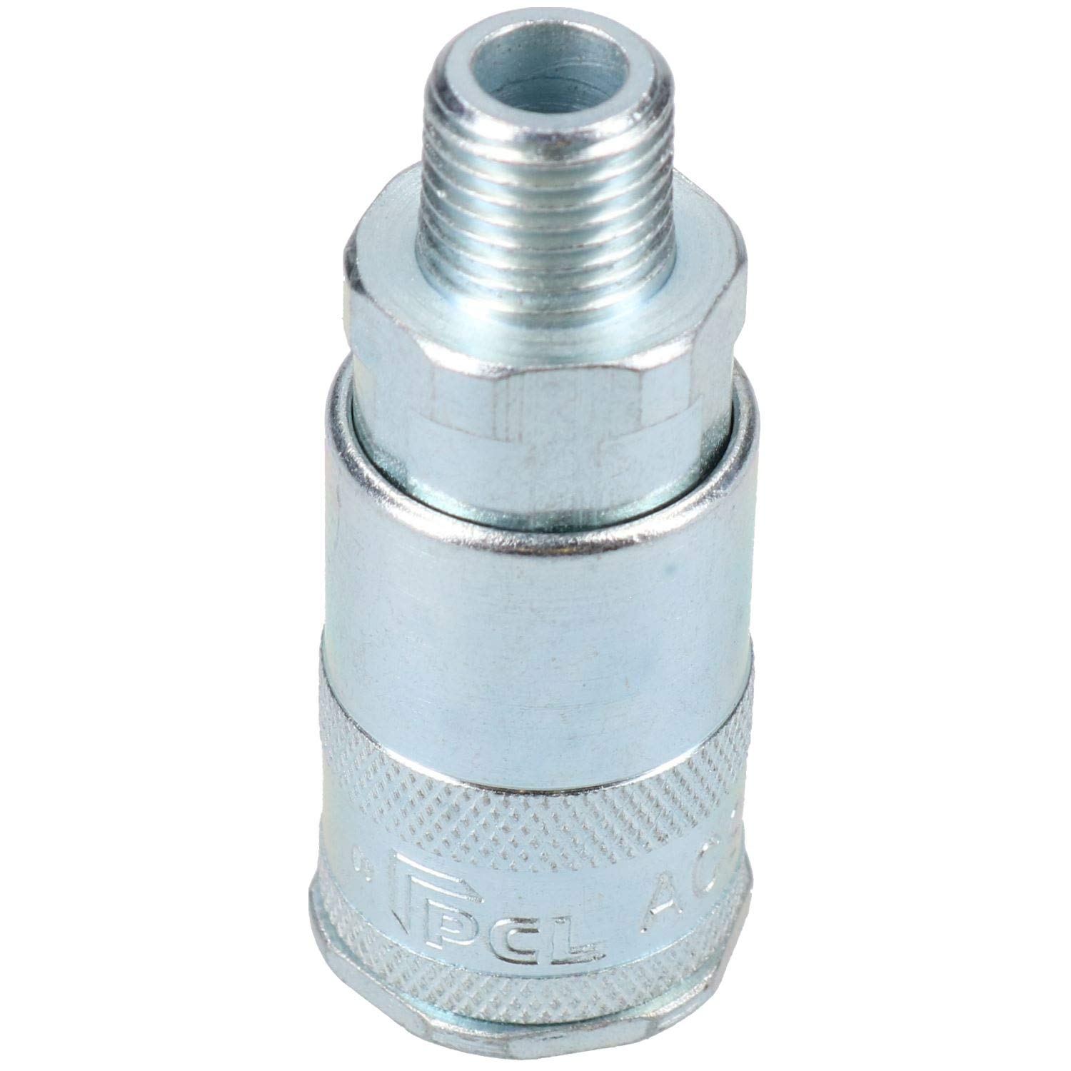 Ab Tools Women's Silver Pcl Airflow Coupler 1/4" Bsp Male Thread Air Coulping Hose Fitting Ac91cm