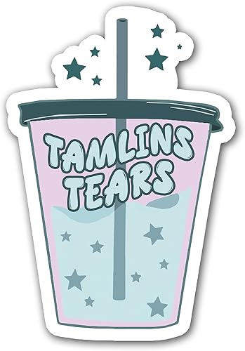 Miniatura 6 de Calcomanías de lágrimas de Tamlins, calcomanías para Kindle, calcomanías de vinilo para asistente de agua, calcomanías de libros para botellas de
