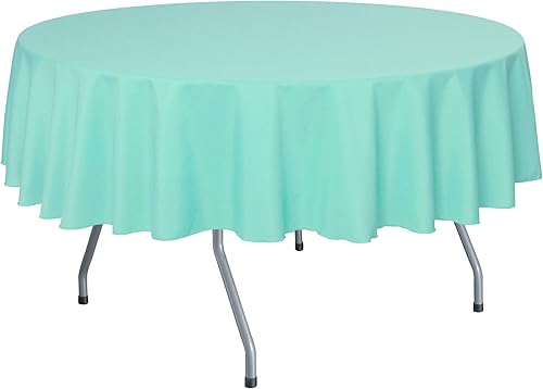 Miniatura 9 de Ultimate Textile - Paquete de 10 manteles redondos de lino de poliéster de 72 pulgadas, color blanco