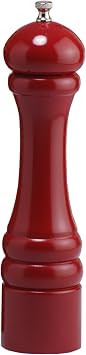 Chef Specialties 10 Inch Imperial Salt Mill - Candy Apple Red - Made in USA