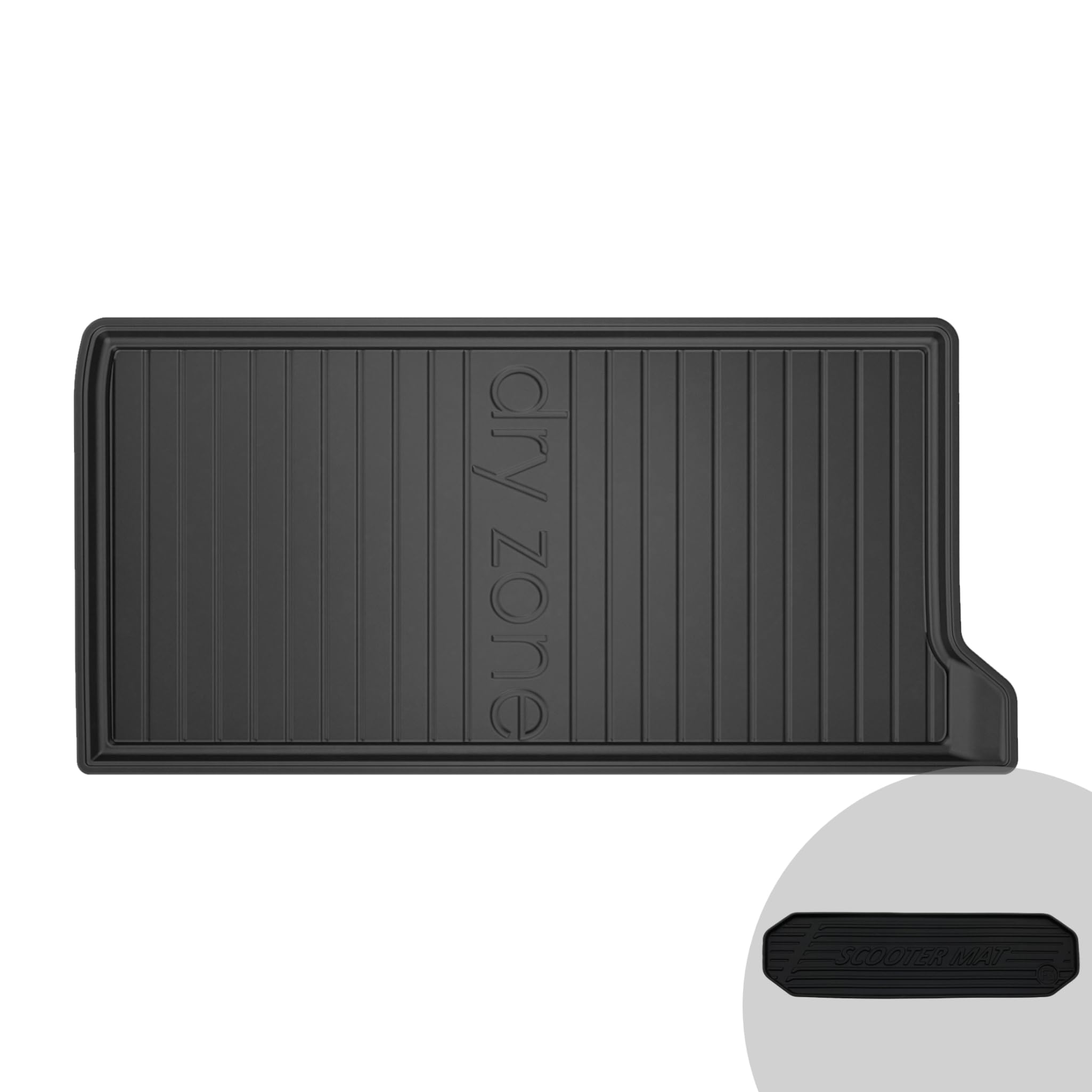 FROGUM DryZone pratica Vasca Baule bagagliaio per Fiat 500 dal 2007 | Bordo alto | Materiale TPE resistente | Robusto e durevole
