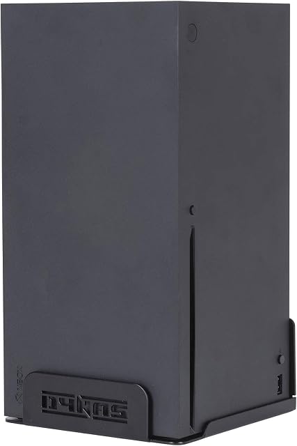 DYNAS Xbox Series X Wall Mount - 2mm Steel Sturdy Bracket - 3 Min Install - Keeps Box Safe & Cool - Includes Fixtures & Fittings