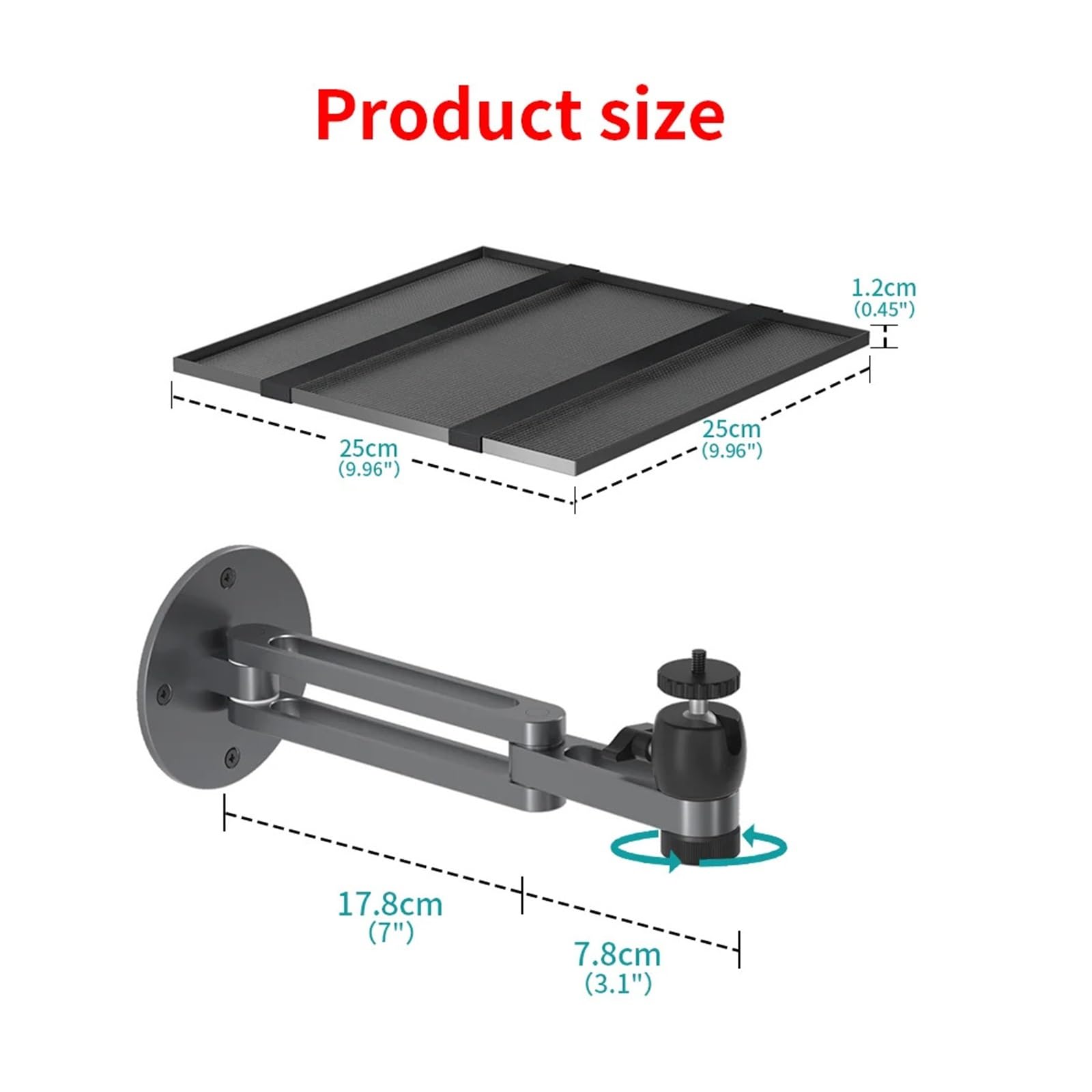 Soporte De Pared For Proyector Compatible con Tornillo XGIMI De 1/4 De Pulgada