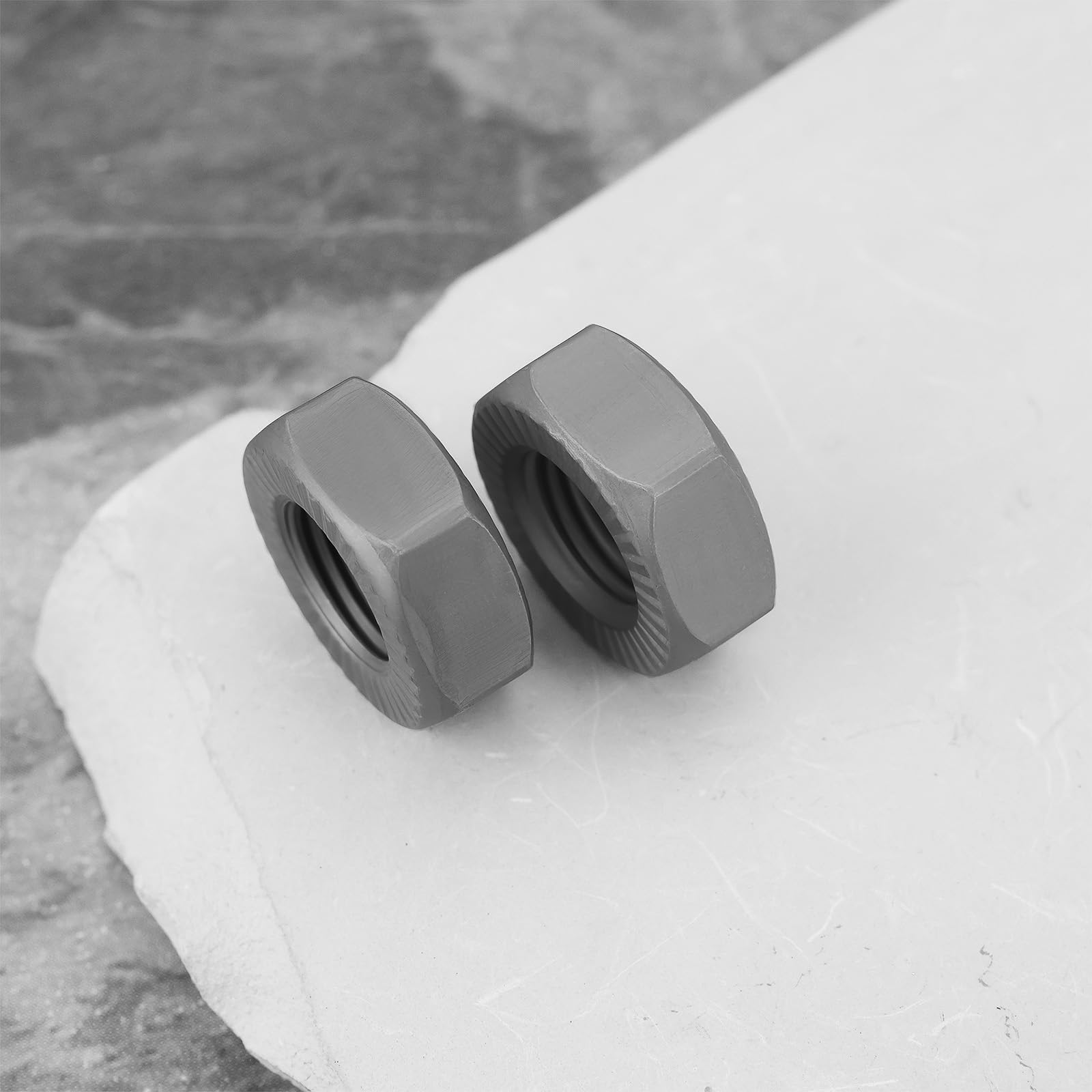 Briny River 8pcs 3/8 inch Bicycle Axle Nuts for Urban Commuter Vehicles Mountain Bikes Bicycle, Grey, 19 x 6.8 mm - Image 5