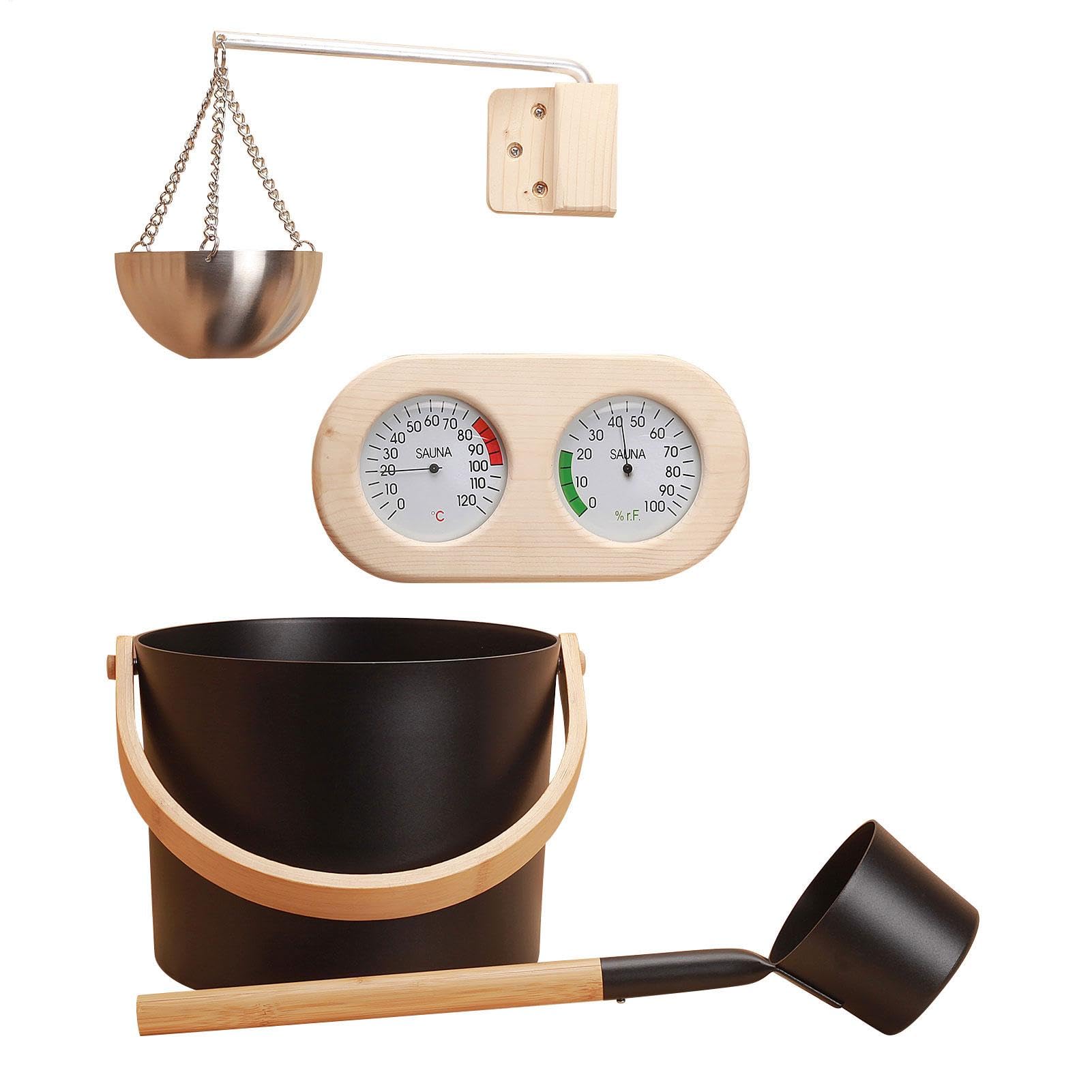 Kit de accesorios de sauna: herramientas premium, conjunto de relajación
