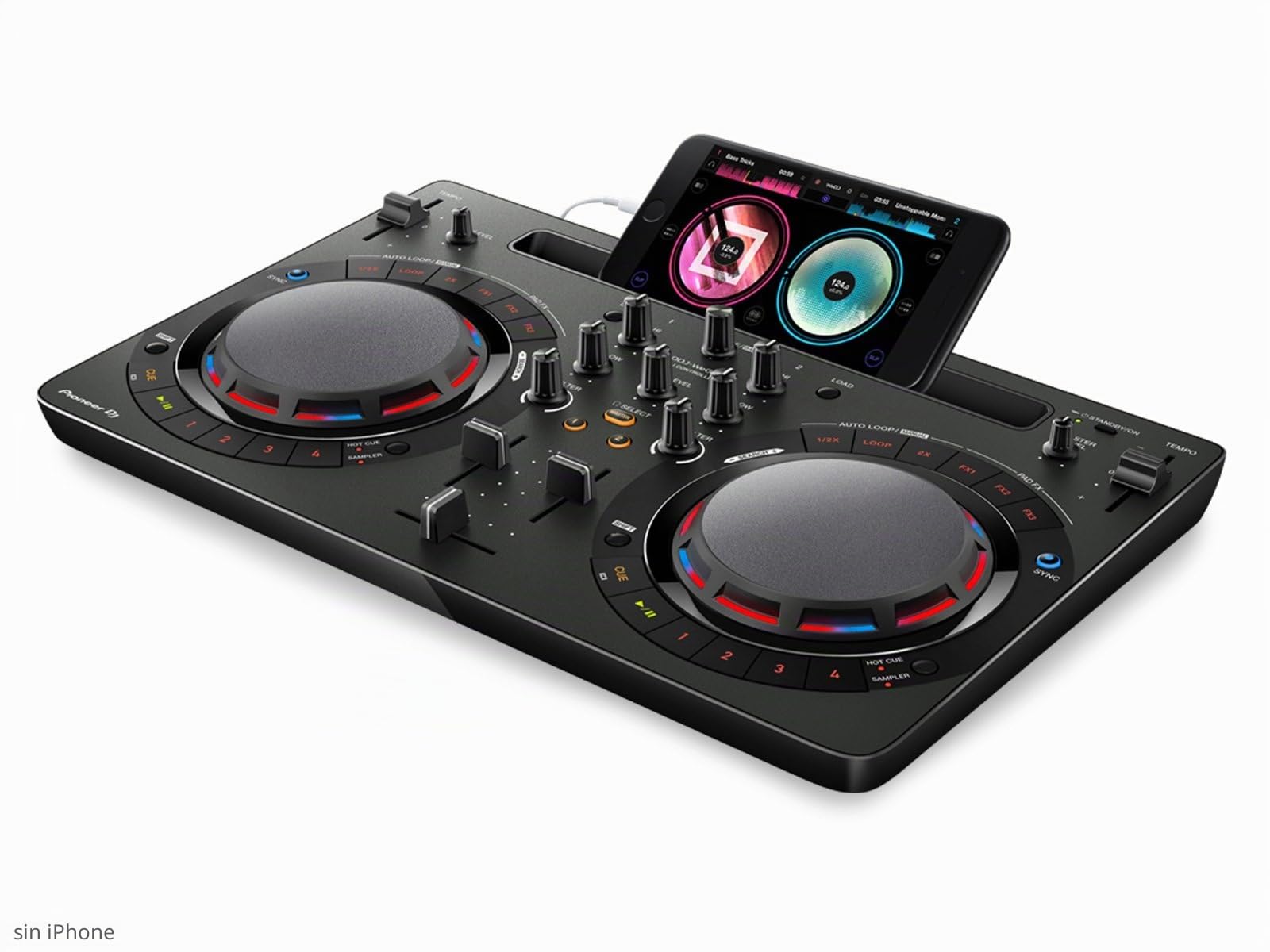 Pioneer DDJ-WeGO4-W Controladora DJ 2 Canales, Negro