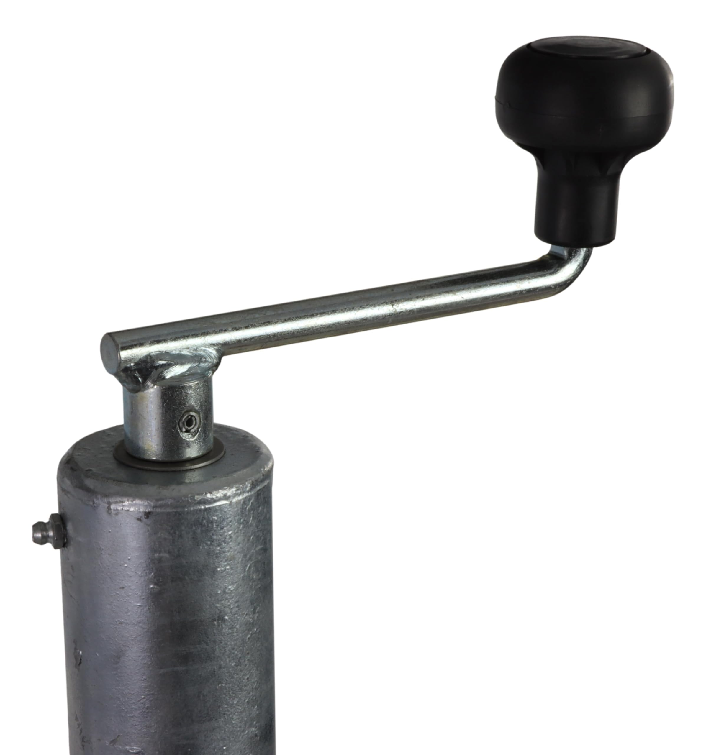 Rueda de apoyo automática de carga pesada 500kg Ø60mm extra larga para remolque de automóvil, engranaje de espolón 232x80mm para caravana, remolque de vivienda