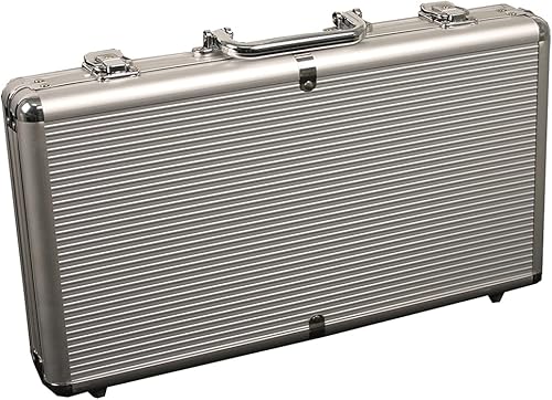 Miniatura 10 de Da Vinci  Estuche de fichas de póker de aluminio, elige entre 5tamaños