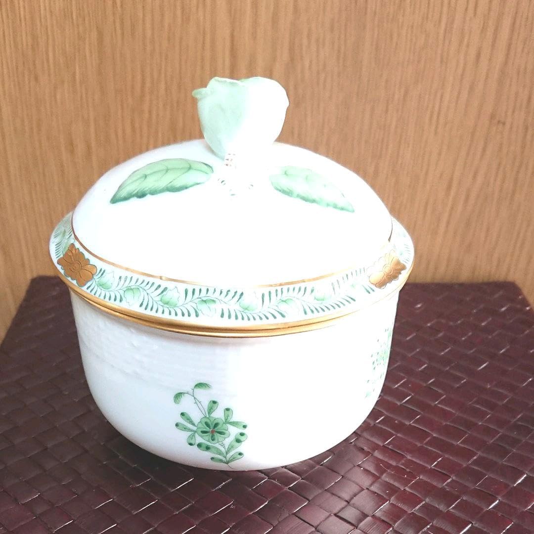 ヘレンド アポニーグリーン キャンディポット ヘレ ンド アポニー