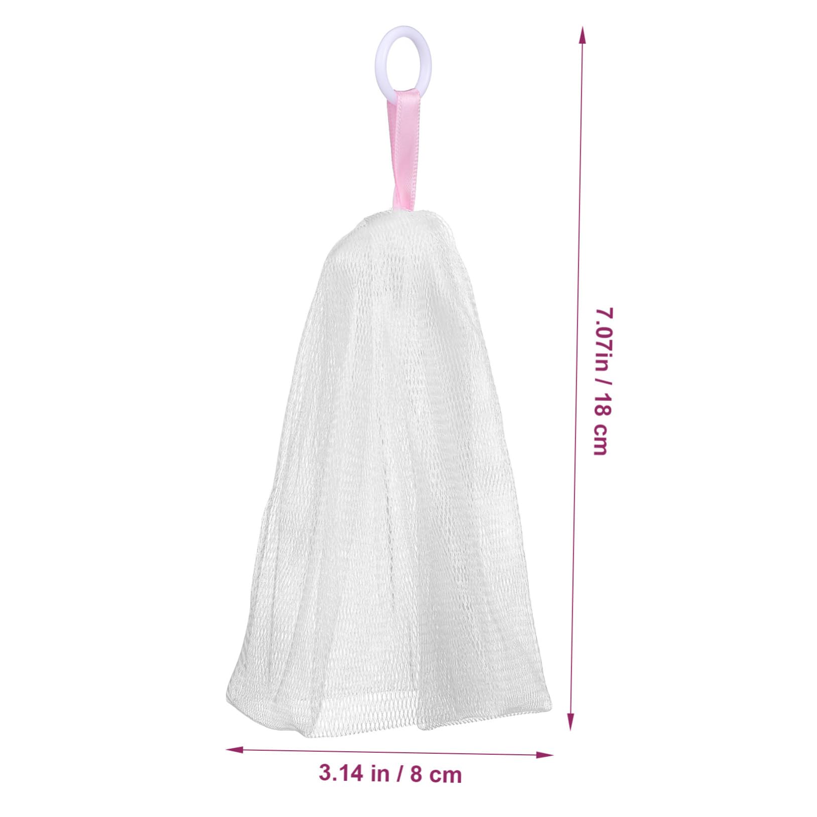 IWOWHERO Organized Soap Storage Bag Soap Foaming Bag Bubble Net for Facial Saver Pouches Practical Shower Gear