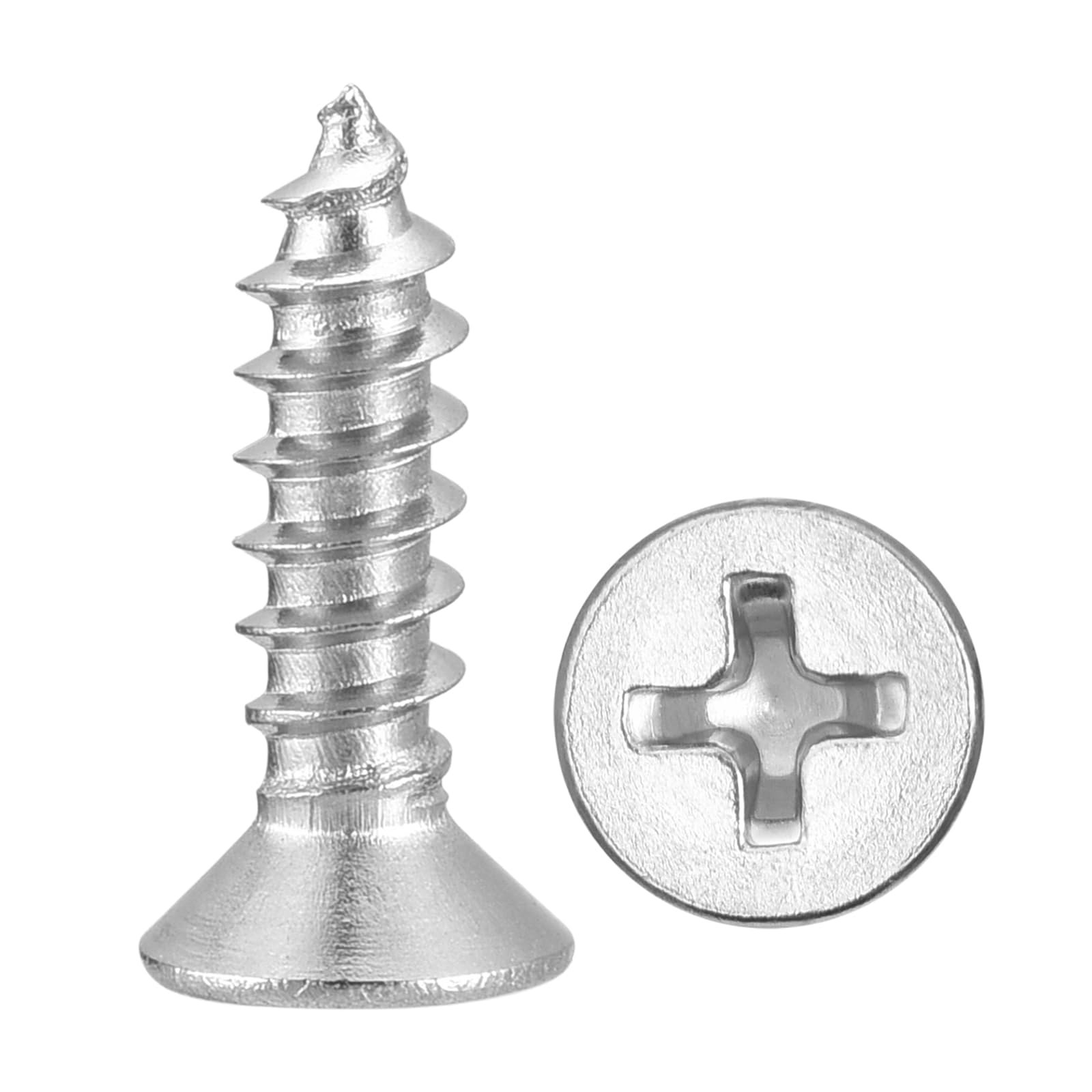 METALLIXITY Countersunk Phillips Wood Screws (ST2.3x12mm) 200Pcs
