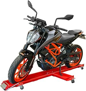 MECA24 Range Moto Rotatif - Chariot Moto -Déplace Moto pour Rangement Moto - Rail Rangement - capacité de Charge 567 kg