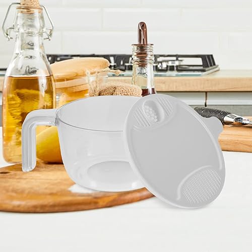 Miniatura 3 de Cesta de lavado de arroz, lavadora de arroz, cesta de lavado de verduras de plástico, asas de colador con tapas, colador de pasta de frutas, cuenco