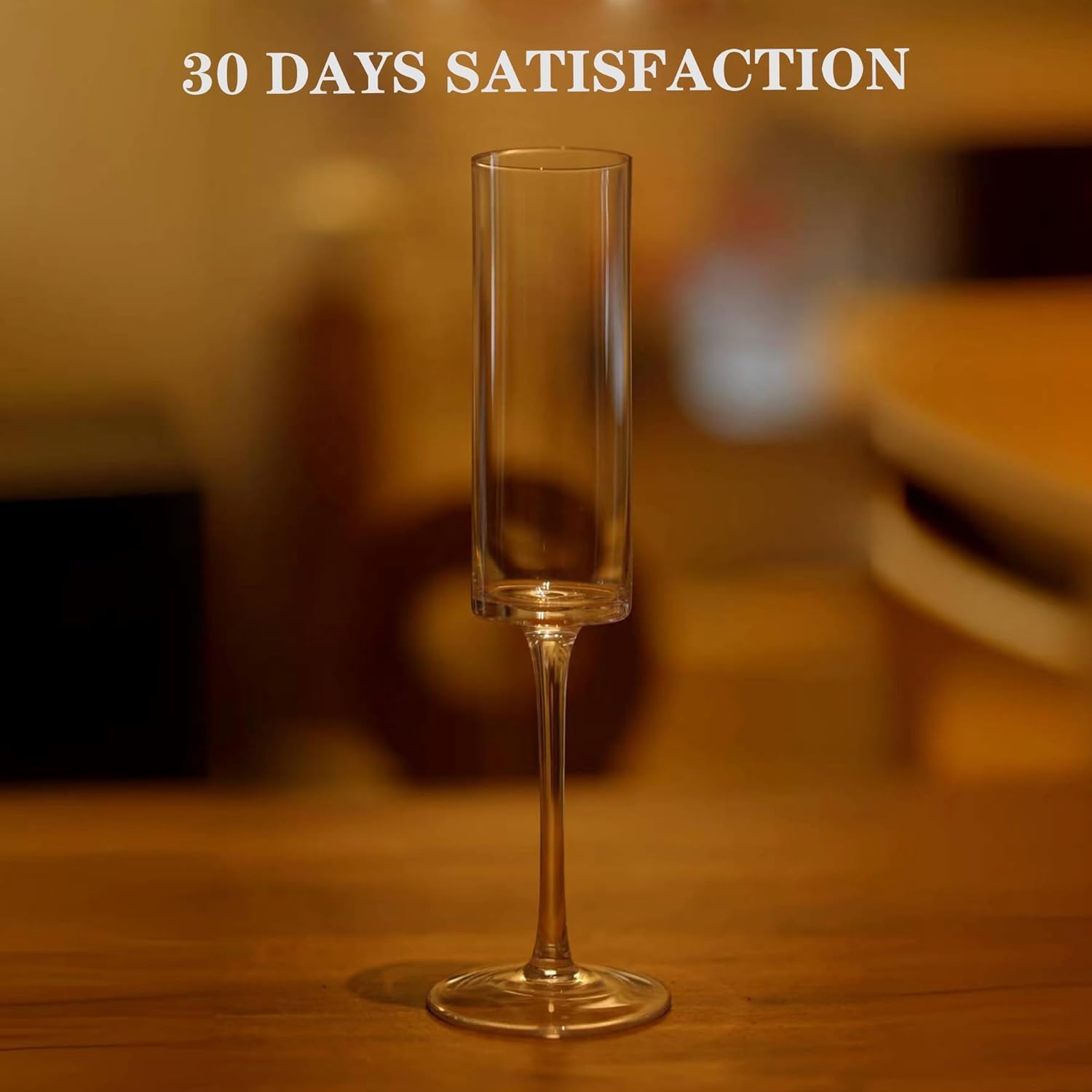 Square Crystal Champagne Flutes Set of 2, Unique Wedding or Celebratory Gift for Women, Ideal for Engagement or Celebration (2 SET)