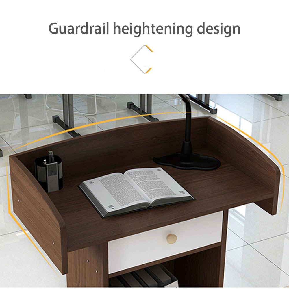 Podio in legno ad altezza regolabile con Der – Leggio professionale per parlare in pubblico, servizi religiosi, sale conferenze ed eventi – regalo perfetto per oratori e presentatori