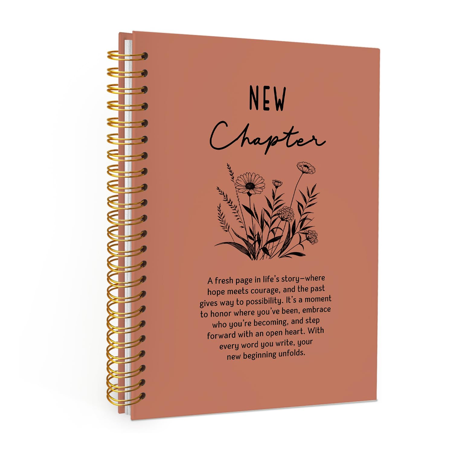 Xxseos New Chapter Spiral Notebook Journal Gifts for Women Men Coworkers A5