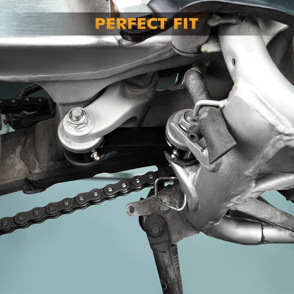 Do XR650L 1993-2025 XR600R 1985-2025 XR 650L 600R Zestaw łączników obniżających Łączniki zawieszenia | Zestaw łączników obniżających motocykla 1,18 cala/30 mm(Black)
