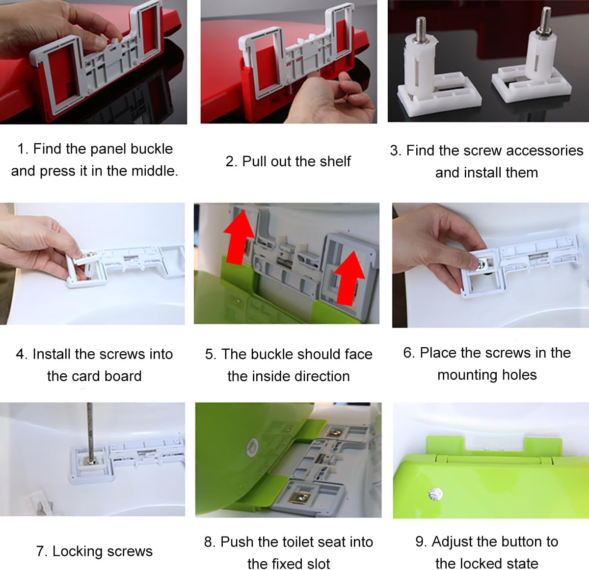 カラー 細長い便座、18.5&times;14.2インチ ソフトクローズ便座カバー クイックリリース付き お手入れ簡単 PPプラスチックV型トイ