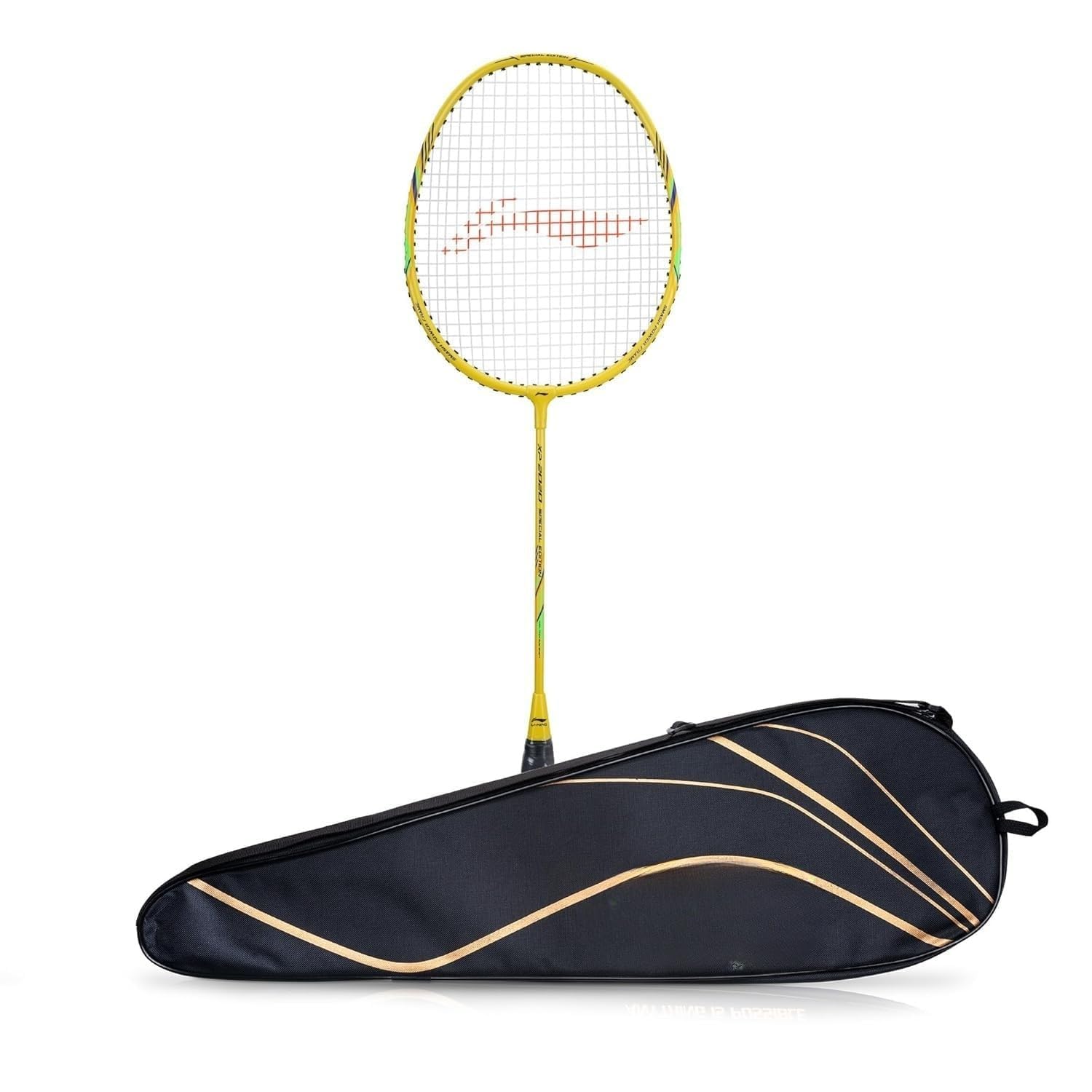 Drumstone (𝐄𝐱𝐥𝐮𝐬𝐢𝐯𝐞 𝟐𝟎 𝐘𝐞𝐚𝐫𝐬 𝐰𝐚𝐫𝐫𝐚𝐧𝐭𝐲) Badminton Racquet Lightweight Durable Frame with Pre Strung Tension Strings for Training Practice Outdoor Indoor Sports Play-image-0
