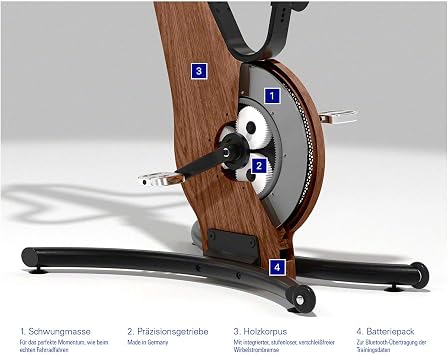 Indoor Exercise Bike - Walnut