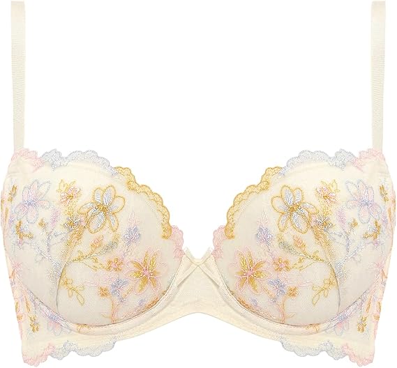 Amazon アモスタイル 背中すっきりブラ ショーツセット ラインドローイングフラワー セット 通販