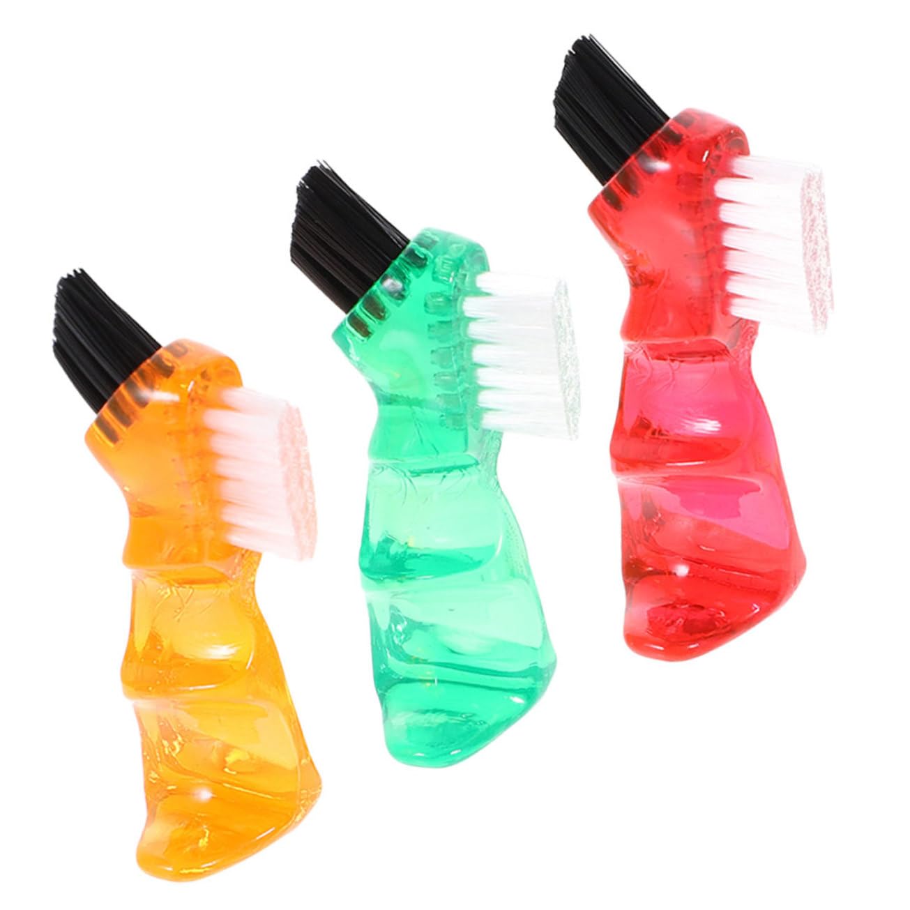 Cepillo Mini Portátil de Plástico PP para Limpiar Prótesis Dentales, 3
