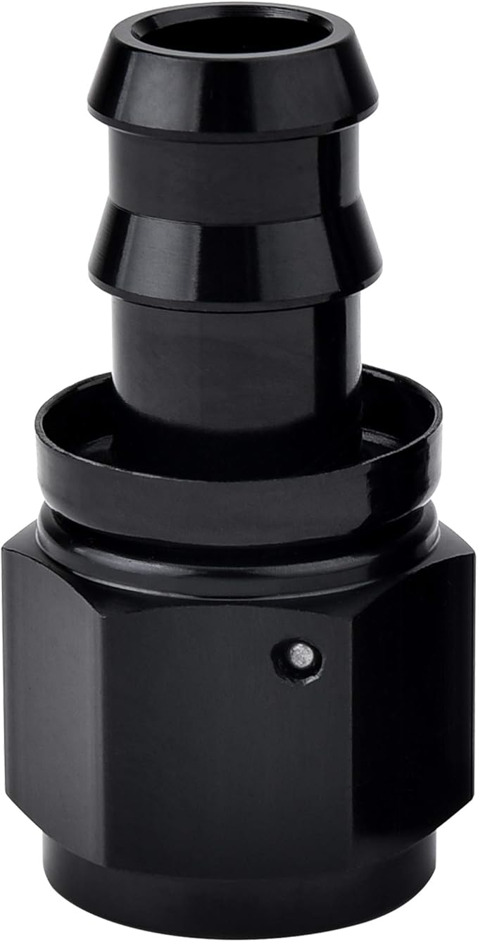 EVIL ENERGY 6AN Striaght Fittings Hose End push lock Black for 3/8 Inch