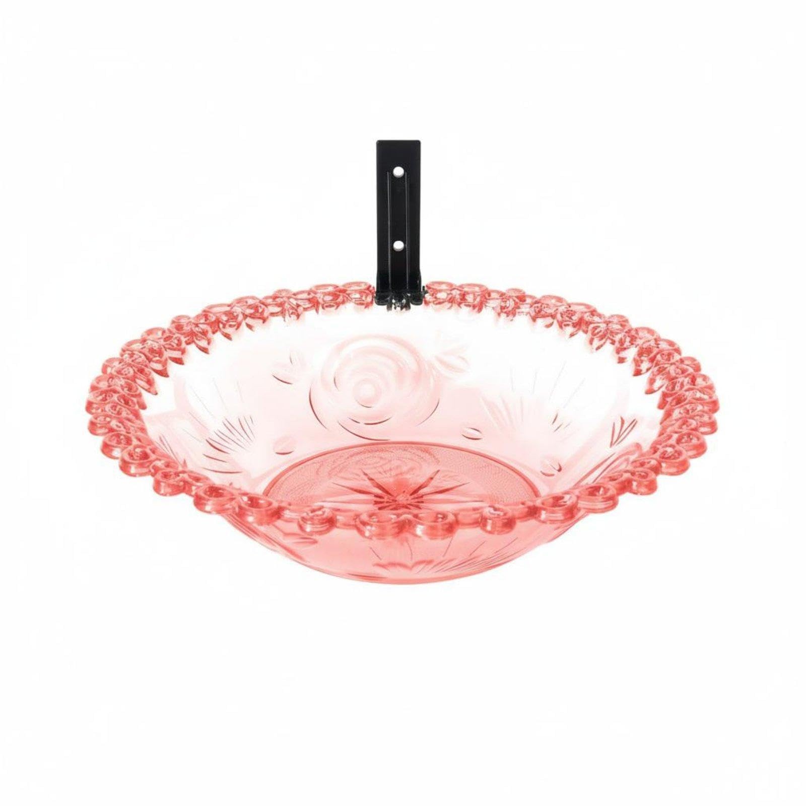 Bird Bath Bowl Double Purpose Bird Feeding Station Shallow Basin Design for Gardeners, Nature Lovers, Yard, Patio, Balcony Red|Home & Garden|Yard, Garden & Outdoor Living-image-36