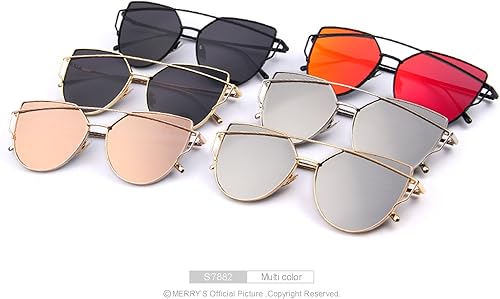Miniatura 9 de Merry's S7882 anteojos de sol de la moda las mujeres, ojo de gato, revestimiento lente de espejo anteojos de sol UV400