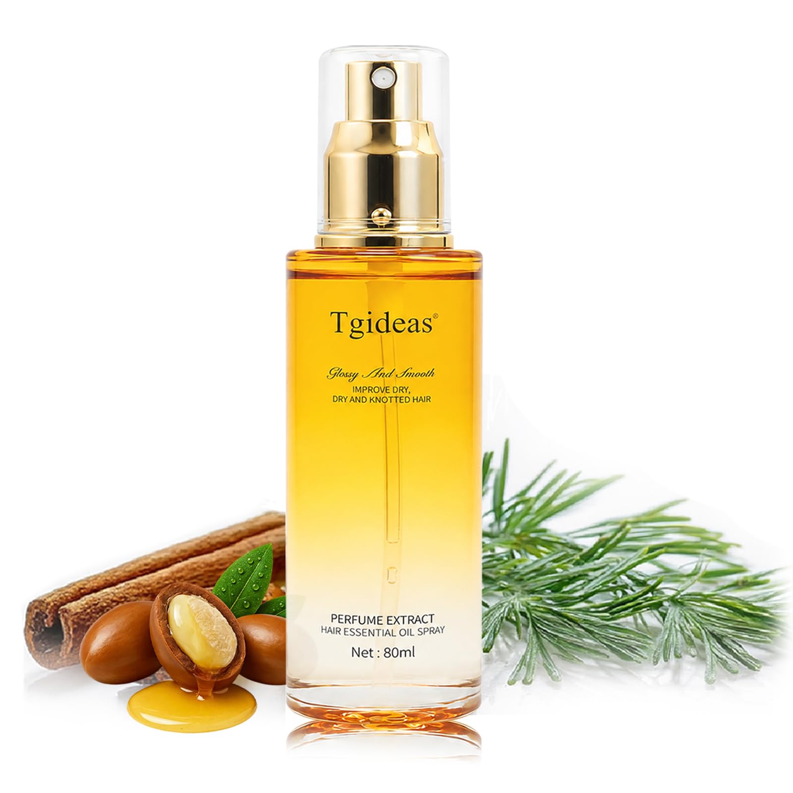 Tgideas Leave-in Hair Oil Spray, Moisturizing & Detangling