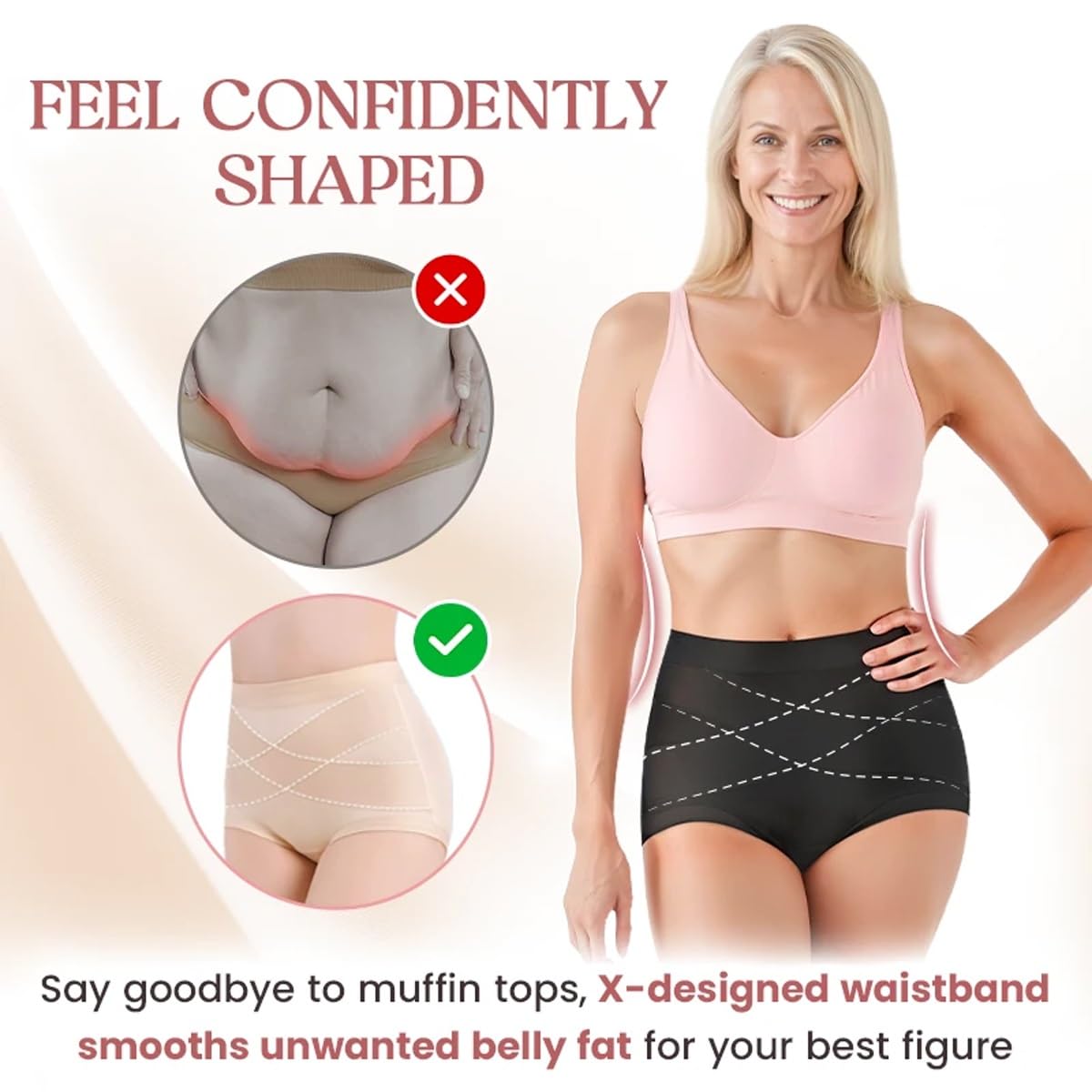 Doveloom - Culotte Anti-Fuites Et Gainante Confort Ultime, Mayaloom sous-Vêtements Anti-Fuites en Coton avec Contrôle(5pcs-B,2XL)