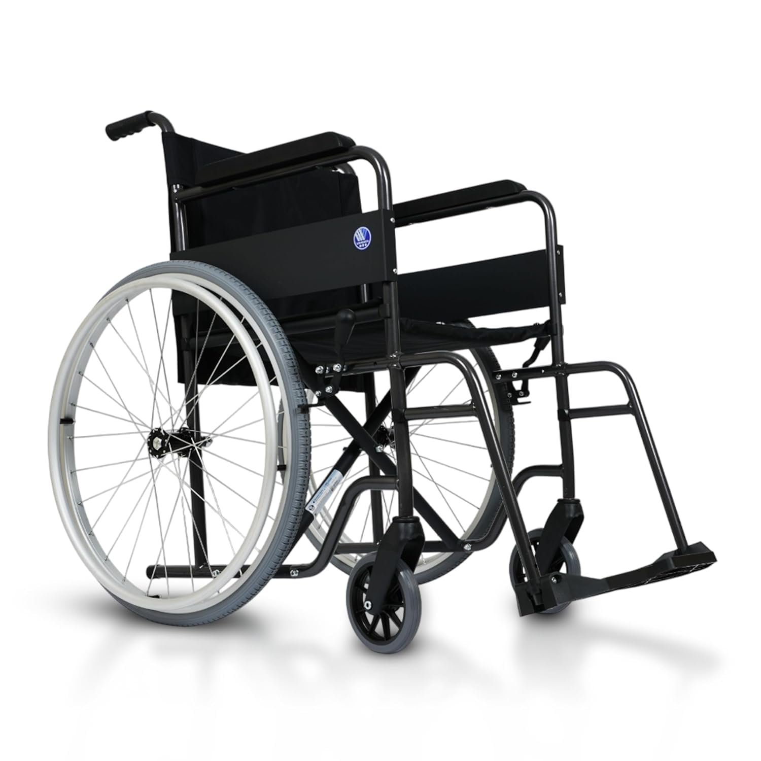 MEXPLE x VERMEIREN JAZZ S20 Economy Foldable Wheelchair for Old People, Sturdy Frame, Lightweight & Foldable, Upto120Kg Weight Capacity - Belgium Technology (Made in India)-image-12