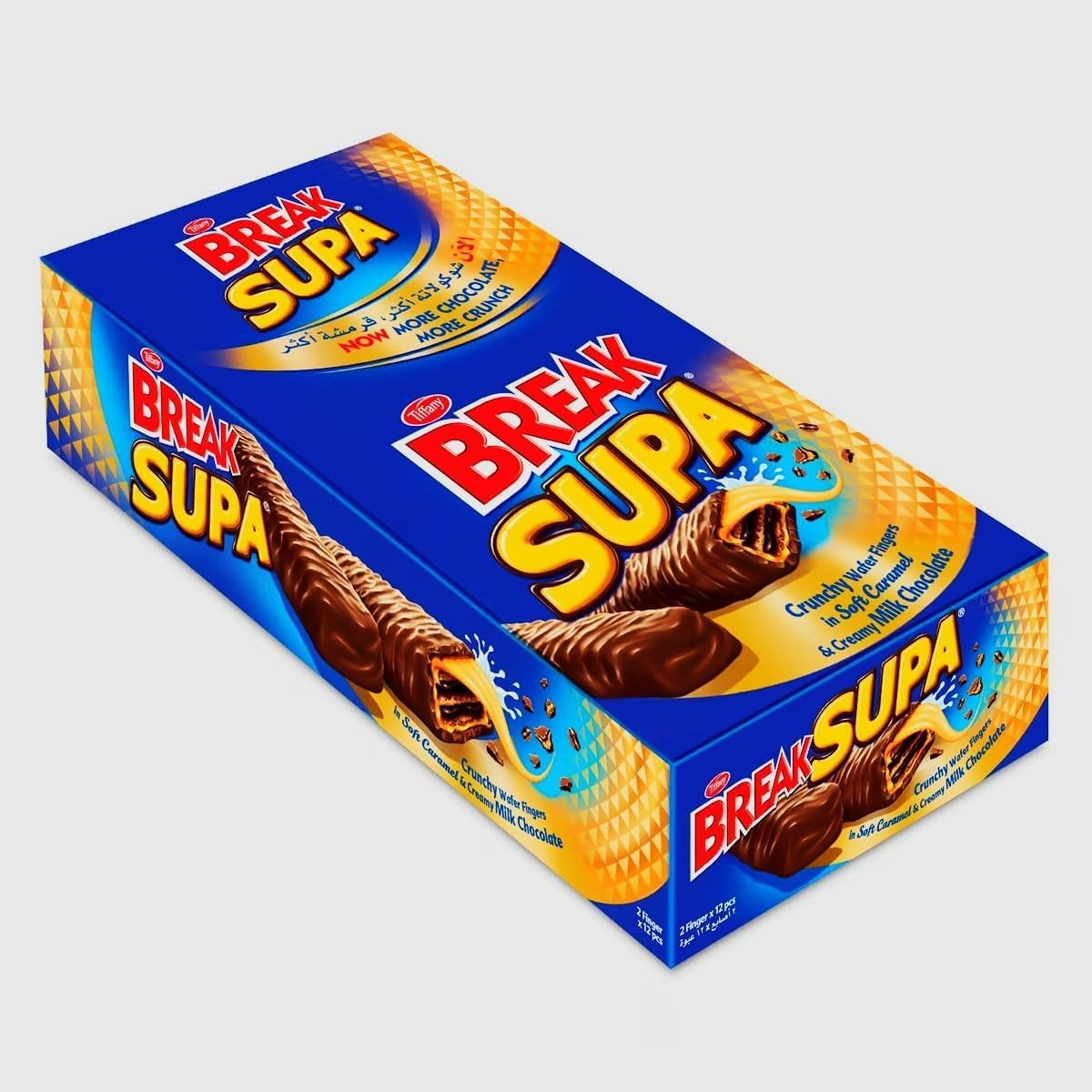 Tiffany Break Supa Crunchy Wafer Fingers In Soft Caramel & Creamy Milk Chocolate 12 Bar, 360gm (Imported-UAE) (B0CG92Q8JG) Amazon Price History, Amazon Price Tracker