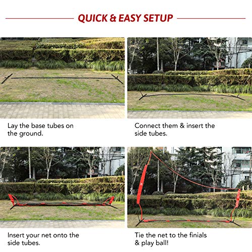 Zelus 12X 9Ft Barricade Backstop, Sports Barrier Nets For Lacrosse, Basketball, Soccer, Field Hockey, Baseball And More #TOP6