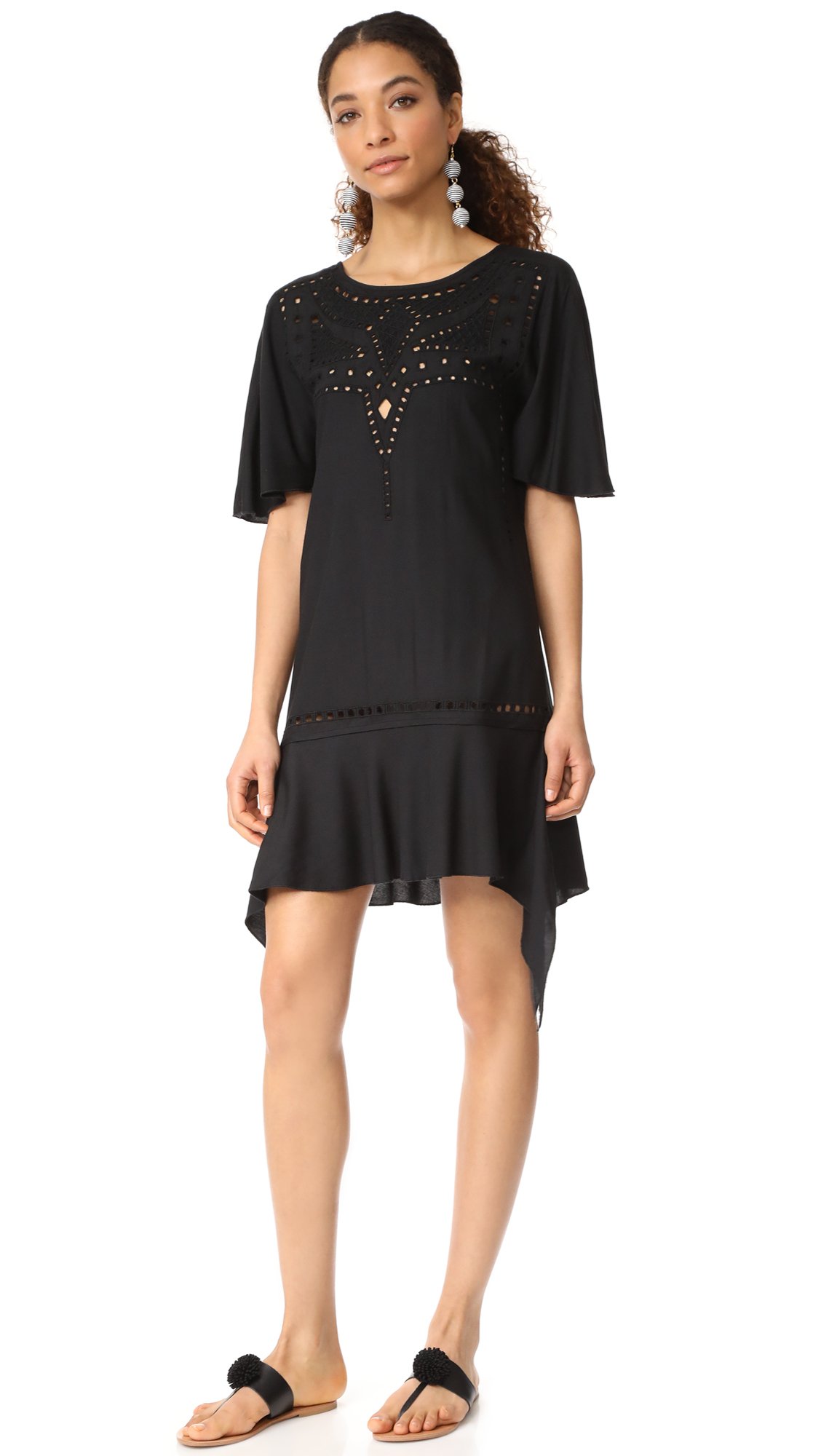 ViX Women's Solid Gabi Caftan Cover Up