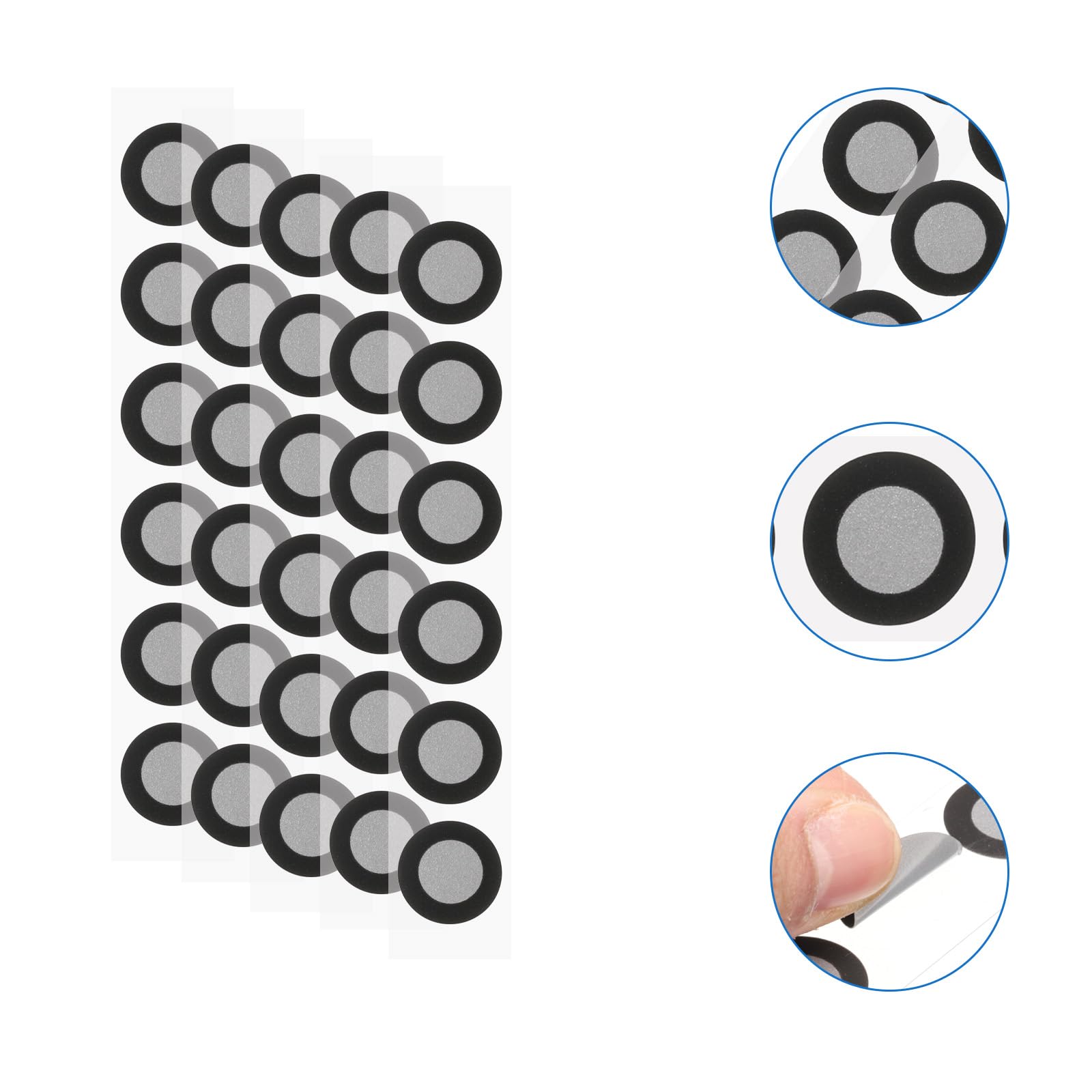 QUARKZMAN 126-teiliges 3D-Scanner-Marker-Set – 12 Mm Referenzpunkte, Selbstklebend, Für Präzises Optisches Tracking & Reverse Engineering