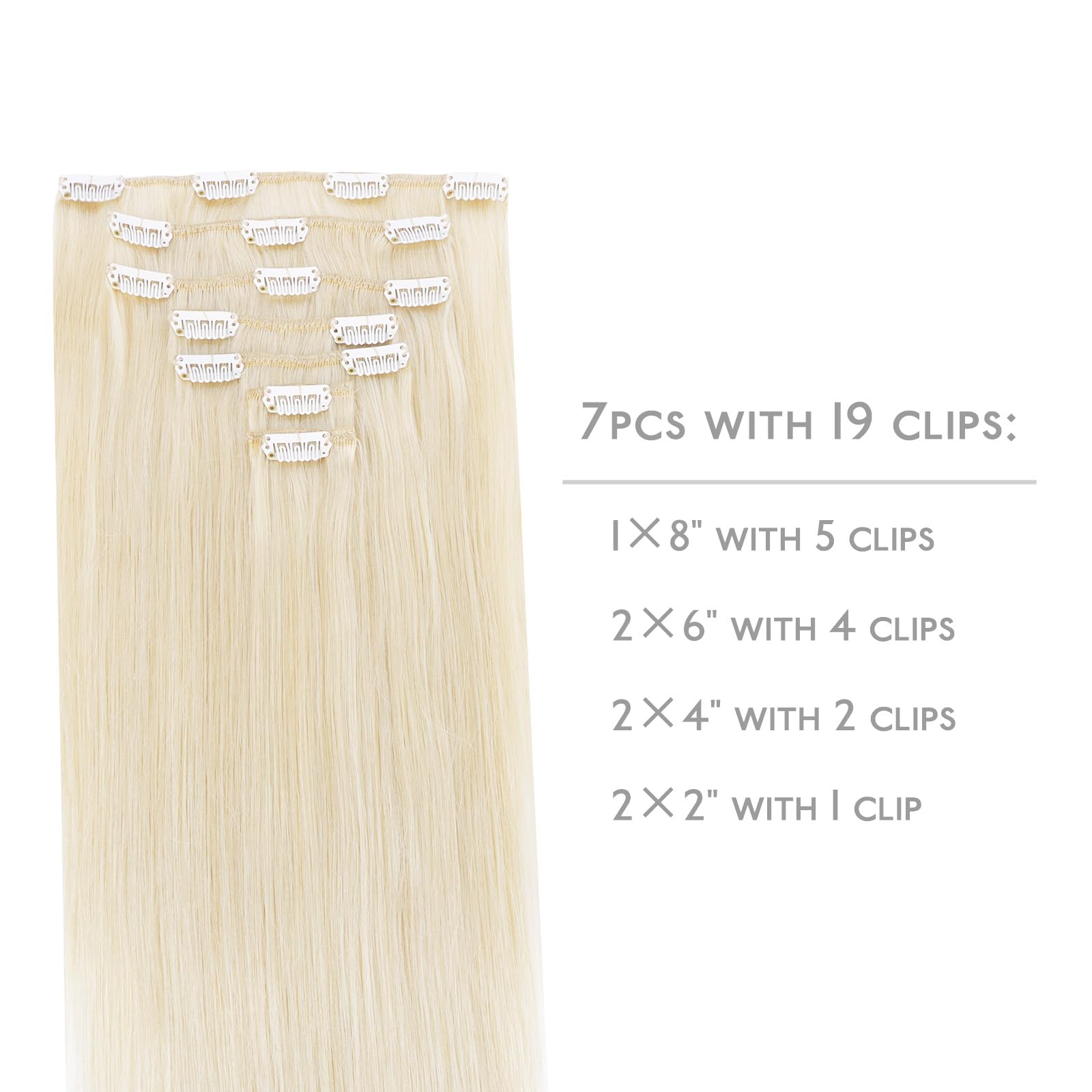 WENNALIFE Clip in Hair Extensions Human Hair 16 Inch 120g 7pcs Dark Brown Hair Extensions Clip in for Women Real Human Hair Double Weft Rallonge Cheveux Humain Extension Real Hair Extensions — view 307