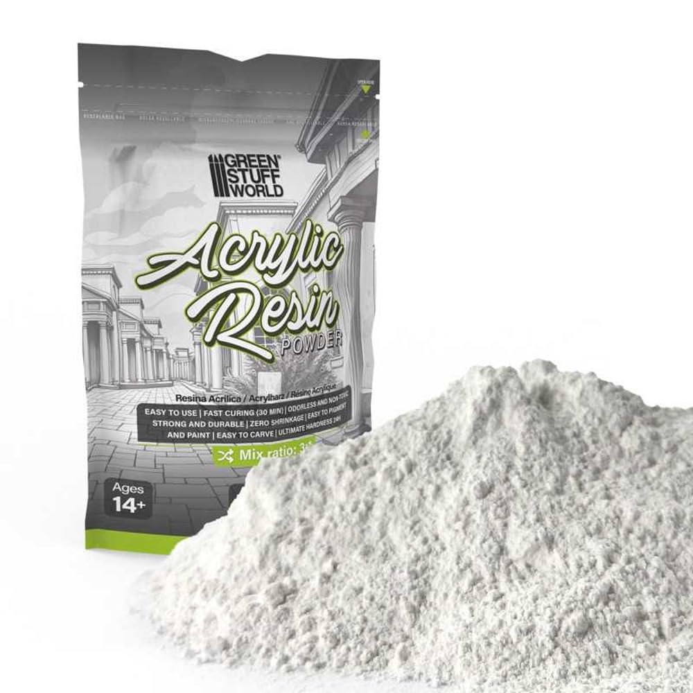 Green Stuff World Acrylic Resin 500g for Casting Miniatures, Bases & Dioramas