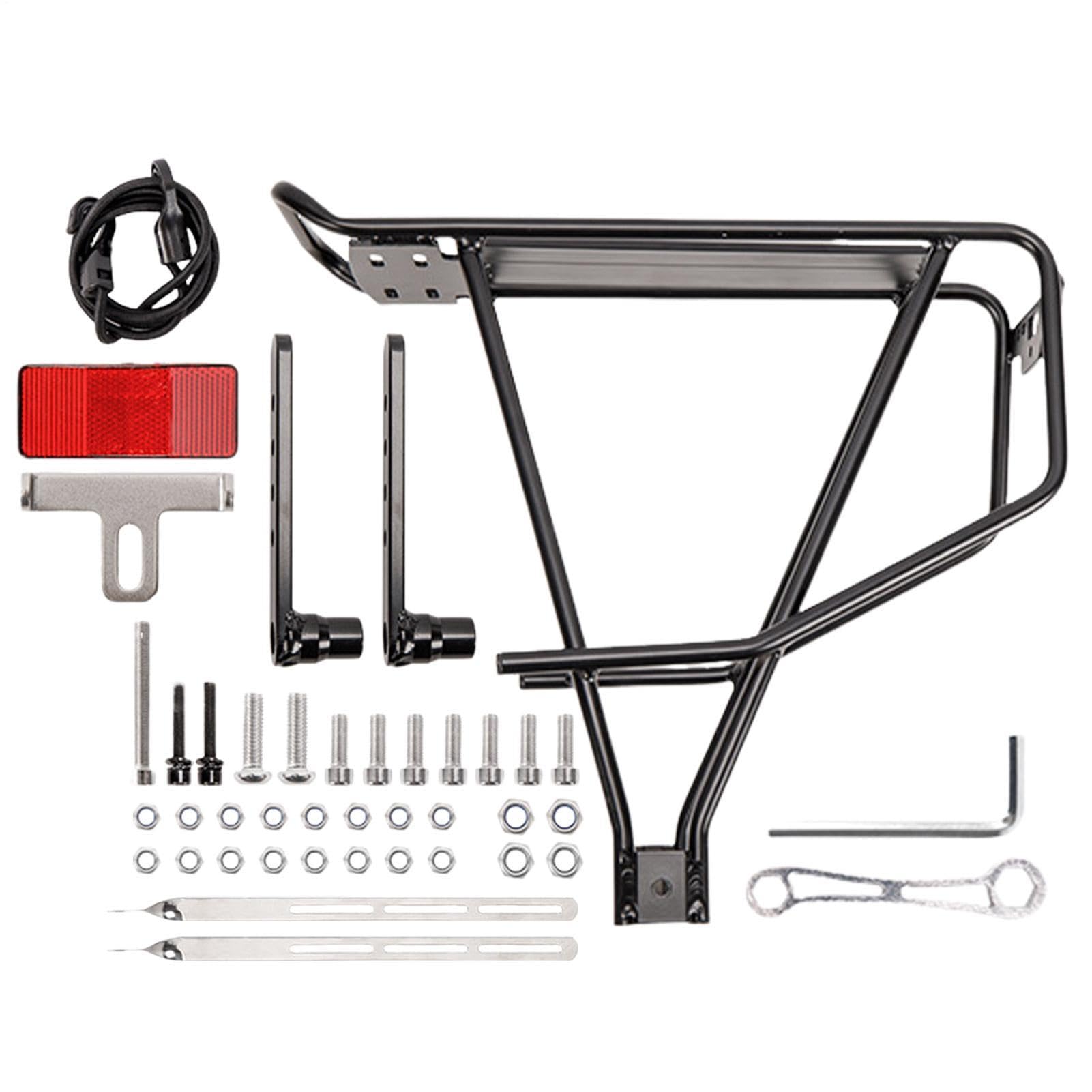 Fahrrad-Rückenträger,Fahrrad-Hinterradträger,Fahrrad-Hinterradträger Aus Aluminiumlegierung - Fahrrad-Gepäckträger, Fahrradzubehör Für Gepäck, Fracht, Kleidung